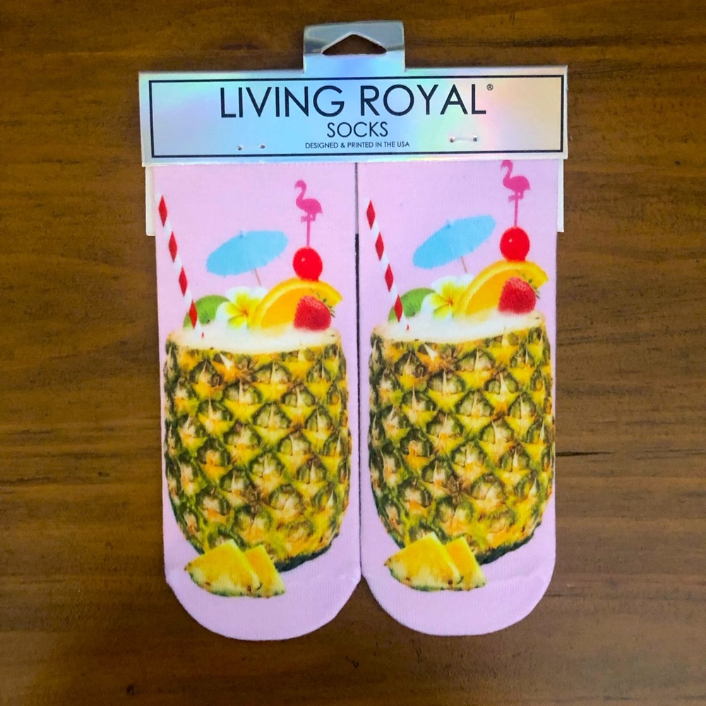Living Royal Pineapple Cocktail Sox OS